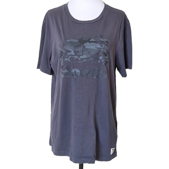 ROOTS BLUE/GREY CAMO SHIRT SIZE SMALL - Picture 1 of 5